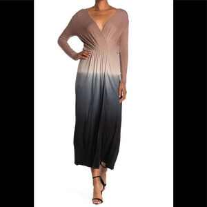 FRAICHE By J Tie-Dye Long Sleeve Maxi Dress